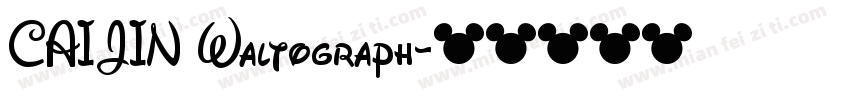 CAIJIN Waltograph字体转换